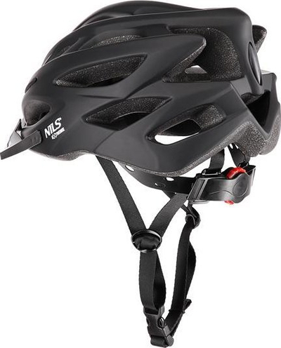 Helmetë biçiklete Nils Extreme MTV50 L, 58-61 cm, e zezë matte