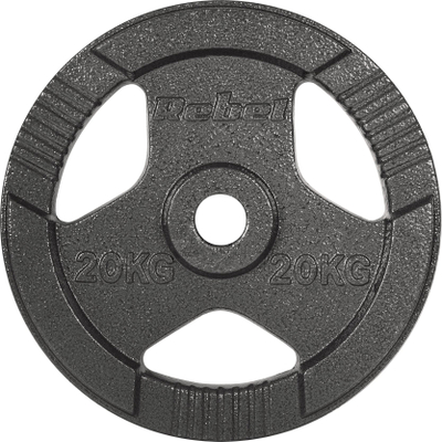Диск за тег Rebel Active Olympic, 20 kg, отвор 51 mm со рачки, сив