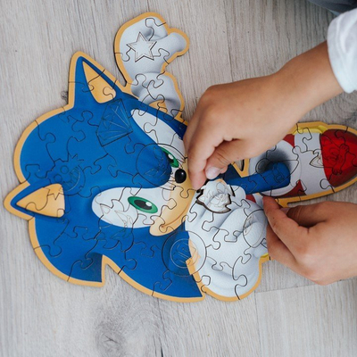 Puzzle Trefl Sonic 20203, me figura Sonic, shumëngjyrësh