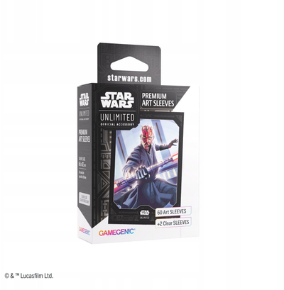 Mbështjellëse karta Gamegenic Star Wars Unlimited Premium Art Sleeves Set 5 Darth Maul, aksesor letra, transparente me dizajn