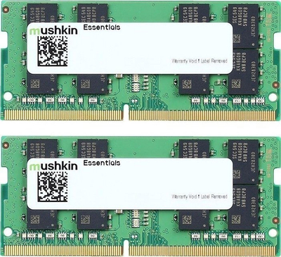 Memorie RAM laptop Mushkin Essentials DDR4, 32GB 2x16GB, 2933MHz SODIMM