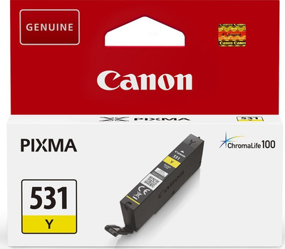 Kartutsh bojë Canon CLI-531Y, inkjet, origjinale, e verdhë