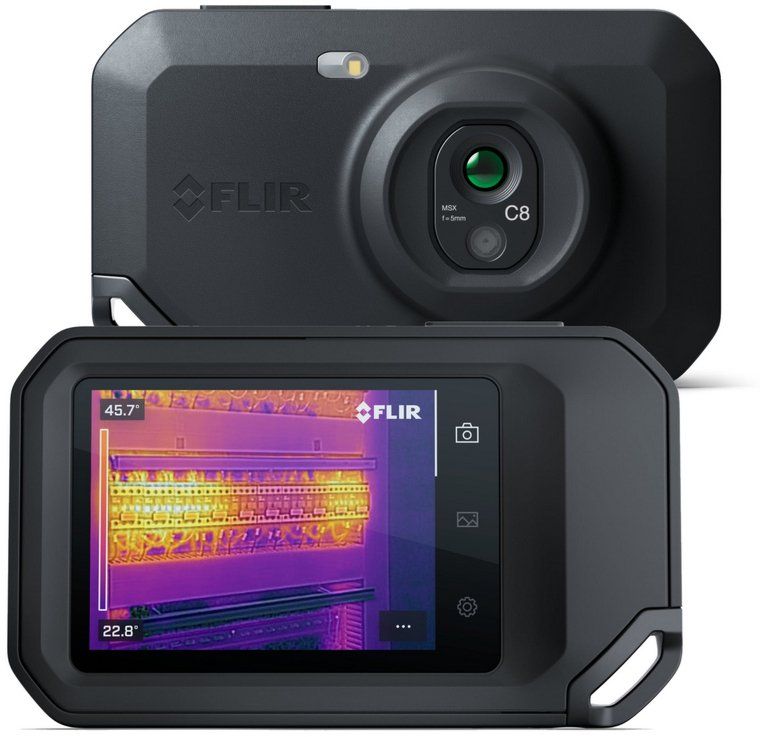 Kamerë termike FLIR C8 18801-0101, ekran me prekje, kompakte, e zezë