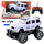 Makina e policisë me telekomandë RC, off-road, shkallë 1:12, e bardhë