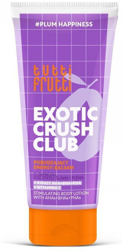Locion trupi Tutti Frutti Exotic Crush Club Plum, acide AHA BHA PHA, 200ml