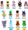 Figura 3D mini Jazwares Stumble Guys Series 2, koleksion, shumëngjyrëshe