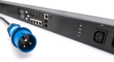 Prizë rack PDU Digitus Smart, 16A 1-fazore, 16x C13, e zezë