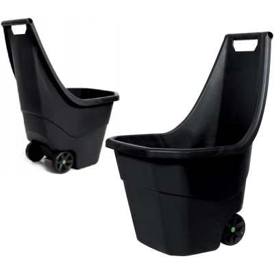 Karrocë kopshti Prosperplast Garden Wheelbarrow 55L, plastike, ngjyrë e zezë