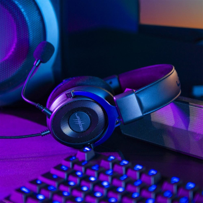 Kufje gaming me tel Hama SoundZ 900 DAC, 3.5mm, mikrofon i heqshëm, zi blu