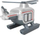 Lodër helikopter Thomas &amp; Friends Harold, metal, që ndërron ngjyrë, gri