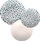 Servis darke Rose&amp;Tulipani Sea Stones, 6 persona, porcelan, i kaltër dhe i bardhë