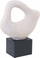 Figurinë zbukuruese KAVALA Ceramic, 32cm, abstrakte, e bardhë