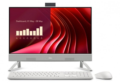 Компјутер All in One Dell EC24250, Intel Core 7 150U, 23.8" Full HD Touch, 16GB RAM, 1TB SSD, бел