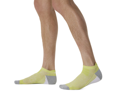 Чорапи за трчање ASICS Performance Run Ankle, Nanoglide, лесно амортизирање, зелени