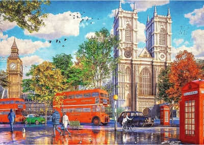 Puzzle Trefl Premium Plus A View of London, 1000 copa, shumëngjyrësh