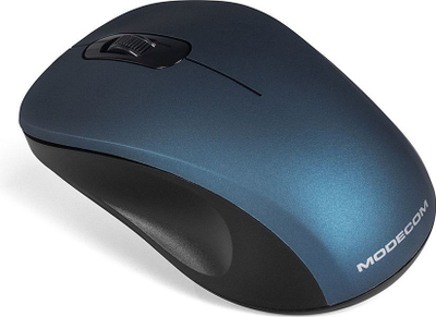 Maus Modecom WM10S, wireless, USB, i kaltërt