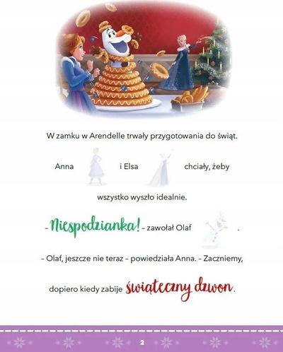 Libër me ngjitëse Disney Frozen Olaf's Adventure, me temë Krishtlindjesh, me figura, shumëngjyrësh