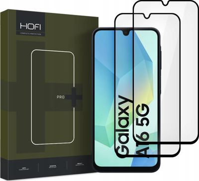Xham mbrojtës Hofi Glass Pro+ për Samsung Galaxy A16 4G 5G, 0.3mm, 2 copë, i zi