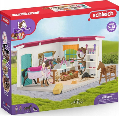 Set lojrash Schleich Tack Shop, 38 pjesë, plastik