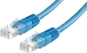Kabllo rrjeti UTP Patch Cord Cat 6, 0.5m, blu