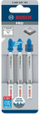 Сет сечила за електрична пила Bosch PRO Metal Thin T121GFC, 92mm, 3 парчиња