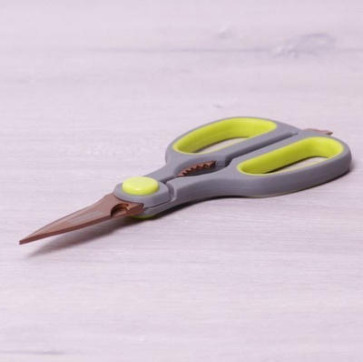 Gërshërë kuzhine Kamille KM-5183, çelik inoks, doreza ergonomike, gri