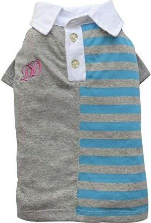 Koszulka Polo Маица за Куче, Сиво/Сина, Големина S