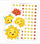 Stickerë motivues LearnHow Little Suns, 88 copë, formë dielli, shumëngjyrëshe