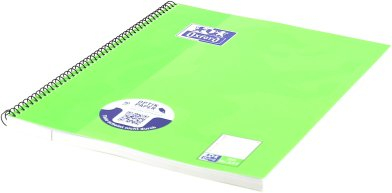 Bllok shënimesh Oxford College Pad A4+, 80 fletë, 90g/m², i gjelbër