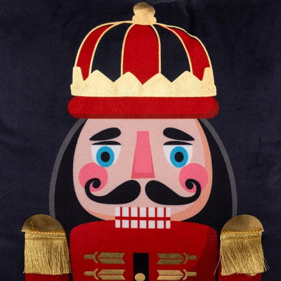 Jastëk dekor Atmosphera Nutcracker, 40x40cm, poliester, shumëngjyrësh