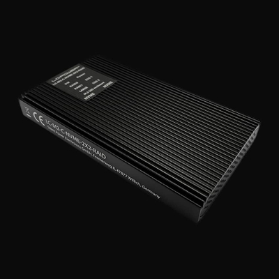 Надворешно куќиште за сметачки диск LC-Power, за M.2, USB 3.2 Gen 2x2, RAID, црно