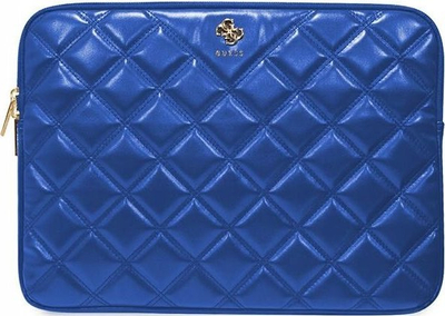 Mbulesë laptopi Guess Quilted 4G, 14\", lëkurë eko, blu