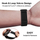 Rrip silikoni 4wrist për orë smart, i zi