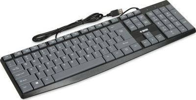 Tastierë IBOX Eris, me kabllo USB, QWERTY, gri e zezë