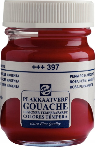 Bojë gouache Talens Extra Fine, 50 ml, Permanent Rose Magenta, rozë