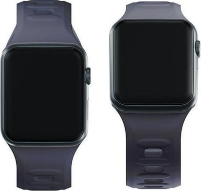 Rrip ore 3mk Silicone për Apple Watch, 38 40 41mm, gri