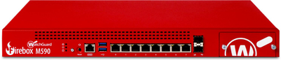 Firewall rrjeti WatchGuard Firebox M590, 3.3 Gbit/s, VPN të shumta, i kuq