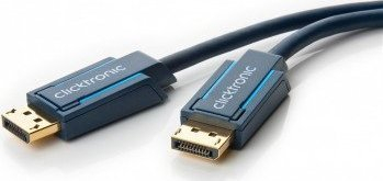 Kabllo DisplayPort Clicktronic 40992, 1.4, 1m, blu