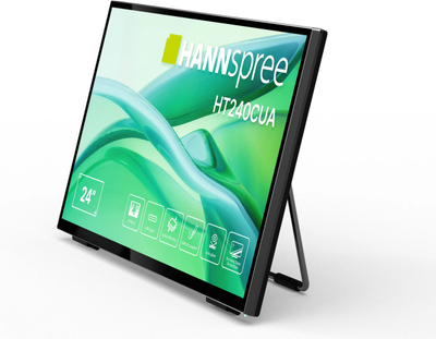 Монитор на допир Hannspree HT240CUA, 23.8\", Full HD, црн