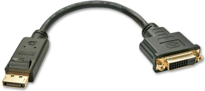 Përshtatës Lindy DisplayPort AV - DVI-D, i zi (41004)