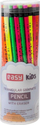 Set lapsash Easy Stationery Triangular Pencil, HB, me gomë, neon