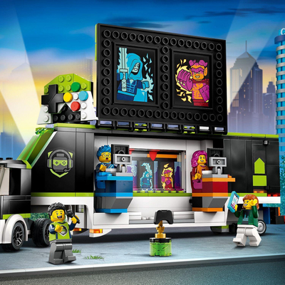 Lodër me lego ndërtime LEGO City Game Tournament Truck 60388, set me kamion turneu, 7+, shumëngjyrëshe