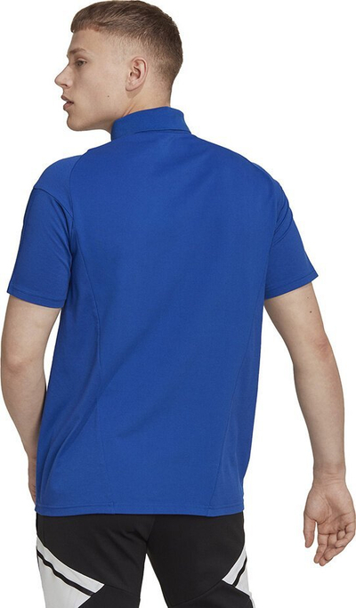 Bluzë polo sportive Adidas Tiro 23 Competition M HU1342 për burra, poliestër‑pambuk, blu