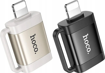 Adapter Lightning në USB Hoco UA31A, OTG, 480 Mbps, gri