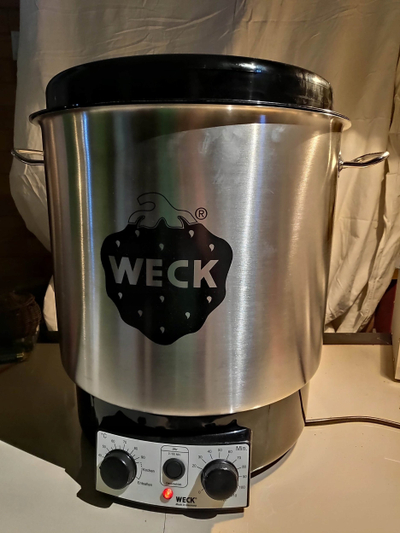 Dispenser për pije të nxehta Weck, çelik inox, i zi