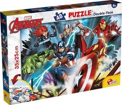 Puzzle Lisciani Marvel Avengers M Plus, 48 copa, për kalamaj, shumëngjyrësh