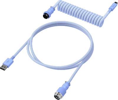 Kabllo USB-C për tastier HyperX Coiled, USB-A në USB-C, 5-pin aviator, lejla e çelët