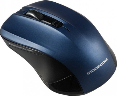 Mouse wireless MODECOM MC-WM9.1, optik, 1600 DPI, blu me të zezë