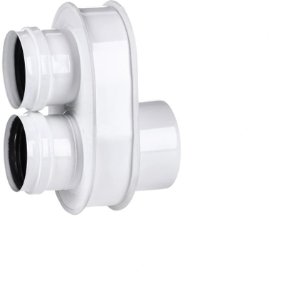 Shpërndarës oxhaku Poujoulat SX-TD80/125AR2X80B, 80/125, 2x80, i bardhë