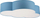Plafonierë TK Lighting Cloud, 63cm, tekstil, E27, blu